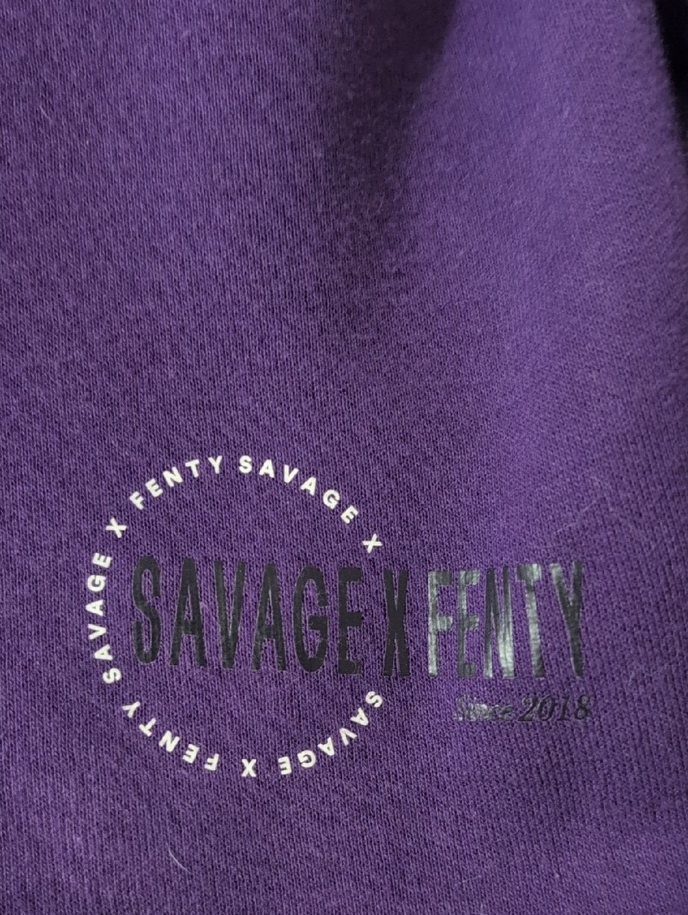 Savage X Fenty Deep Purple Crop Sweatshirt